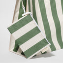 SUNNYLIFE CARRYALL BEACH BAG THE VACAY OLIVE STRIPE