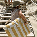 SUNNYLIFE RECLINING BEACH CHAIR - MANGO BAY GOLDEN MUSTARD