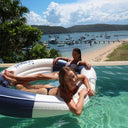 SUNNYLIFE LUXE TWIN HAMMOCK FLOAT - LE WEEKEND NAVY