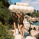 SUNNYLIFE LUXE TWIN HAMMOCK FLOAT - MANGO BAY SOFT MUSTARD