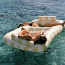 SUNNYLIFE LUXE TWIN HAMMOCK FLOAT - MANGO BAY SOFT MUSTARD