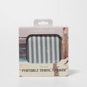 SUNNYLIFE PORTABLE TRAVEL SPEAKER THE VACAY OLIVE STRIPE