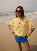 AFENDS CALDA OVERSIZED TEE - LEMON