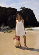 AFENDS KINDRED MINI DRESS - WHITE