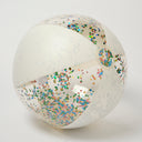 SUNNYLIFE INFLATABLE BEACH BALL COTTON CANDY GLITTER