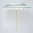 SUNNYLIFE COMPACT BEACH UMBRELLA SEA SAGE STRIPE