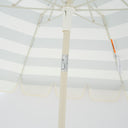 SUNNYLIFE COMPACT BEACH UMBRELLA SEA SAGE STRIPE