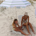 LUXE BEACH UMBRELLA SEAGRASS STRIPE