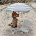LUXE BEACH UMBRELLA SEAGRASS STRIPE
