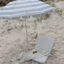 SUNNYLIFE COMPACT BEACH UMBRELLA SEA SAGE STRIPE
