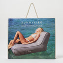 SUNNYLIFE LUXE FLOATING CHAIR MARINE STRIPE
