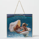 SUNNYLIFE FLOAT TOGETHER BABY SEAT DUCK SAGE STRIPE