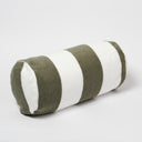 SUNNYLIFE INFLATABLE BEACH PILLOW THE VACAY OLIVE STRIPE