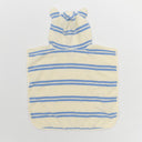 SUNNYLIFE KIDS CHARACTER HOODED TOWEL SAMMY THE SEAGULL BLUE STRIPE