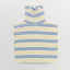 SUNNYLIFE KIDS CHARACTER HOODED TOWEL SAMMY THE SEAGULL BLUE STRIPE