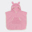 SUNNYLIFE KIDS CHARACTER HOODED TOWEL COTTON CANDY PINK STRIPE