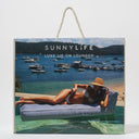 SUNNYLIFE LUXE LIE-ON LOUNGER FLOAT LE WEEKEND NAVY