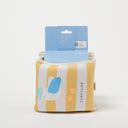 SUNNYLIFE KIDS FLOATIES SAMMY THE SEAGULL MUSTARD STRIPE