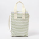 SUNNYLIFE LIGHT COOLER DRINKS BAG SEA SAGE STRIPE