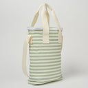 SUNNYLIFE LIGHT COOLER DRINKS BAG SEA SAGE STRIPE