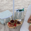 SUNNYLIFE LIGHT COOLER BAG SEA SAGE STRIPE