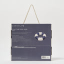 SUNNYLIFE SLIM TUBE POOL RING NAVY STRIPE