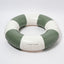 SLIM TUBE POOL RING OLIVE STRIPE