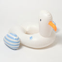 SUNNYLIFE KIDS TUBE POOL RING SAMMY THE SEAGULL BLUE STRIPE