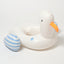 SUNNYLIFE KIDS TUBE POOL RING SAMMY THE SEAGULL BLUE STRIPE