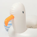 SUNNYLIFE KIDS TUBE POOL RING SAMMY THE SEAGULL BLUE STRIPE