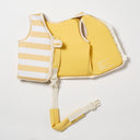 SUNNYLIFE KIDS SWIM VEST 1-2 SAMMY THE SEAGULL MUSTARD STRIPE