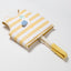 SUNNYLIFE KIDS SWIM VEST 2-3 SAMMY THE SEAGULL MUSTARD STRIPE