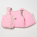 SUNNYLIFE KIDS SWIM VEST 3-6 COTTON CANDY CHERRY
