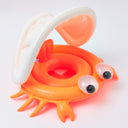 SUNNYLIFE BABY FLOAT SONNY THE SEA CREATURE NEON ORANGE