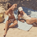 SUNNYLIFE BEACH BLANKET SEAGRASS STRIPE
