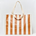 SUNNYLIFE CARRYALL BEACH BAG TIERRA CLAY BOLD STRIPE