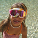 SUNNYLIFE KIDS SWIM MASK POPPY THE PEACH MULTI