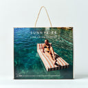SUNNYLIFE LUXE LIE-ON LOUNGER TIERRA CLAY STRIPE