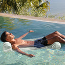 SUNNYLIFE MESH HAMMOCK FLOAT SEAGRASS STRIPE