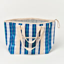RECYCLED NYLON COOLER TOTE BAG LA MER BLUE NEON