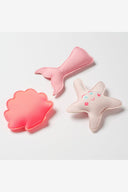 SUNNYLIFE MELODY THE MERMAID DIVE BUDDIES NEON STRAWBERRY SET OF 3