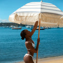 SUNNYLIFE THE RESORT LUXE BEACH UMBRELLA COASTAL BLUE