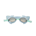SUNNYLIFE SALTY THE SHARK MINI SWIM GOGGLES AQUA