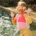 SUNNYLIFE MELODY THE MERMAID MINI SWIM GOGGLES - NEON STRAWBERRY