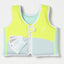 SUNNYLIFE SALTY THE SHARK SWIM VEST 3-6 AQUA NEON YELLOW
