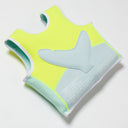 SUNNYLIFE SALTY THE SHARK SWIM VEST 1-2 AQUA NEON YELLOW