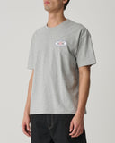 S/DOUBLE OVAL TEE - GREY HEATHER