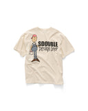 S/DOUBLE PAINTER SS TEE - UNBLEACHED