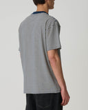 S-DOUBLE STRIPE POCKET T-SHIRT - NAVY/NATURAL