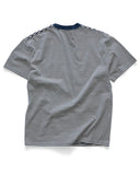 S-DOUBLE STRIPE POCKET T-SHIRT - NAVY/NATURAL